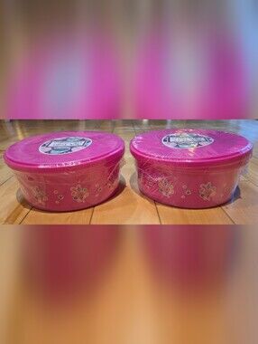 NEW 4 Easter Buckets with Lids Lot